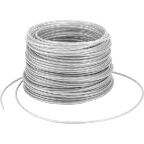 Trimmerfaden, Stahl-Rasenmäherfaden, 3 mm x 31 Meter für Rasenmäher