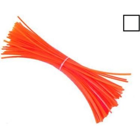 FILO DI NYLON QUADRO PER DECESPUGLIATORE - mm.3 in spezzoni da cm.36  50 pezzi -