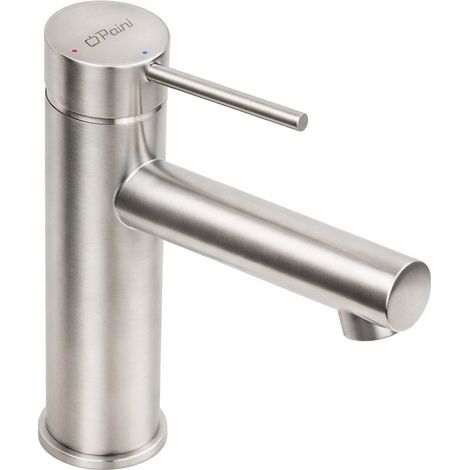 Mezclador monomando de lavabo sin desagüe, acero cepillado Luna Paini 53A1205PTEP1P1 acero inoxidable cepillado (1/5)