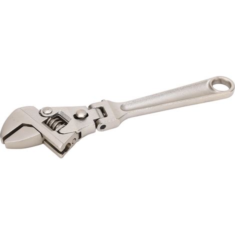 Clé à molette multifonction réglable avec cliquet pliant pivotant pour réparation rapide de machines, plomberie et entretien salle de bain (20 cm) (1/5)