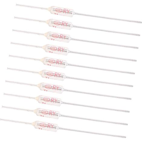 10 fusibles thermiques à boîtier métallique, coupure 250 V CA, 10 A, TF 72-250 °C/216 °C (1/5)
