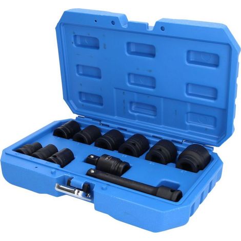 Brilliant Tools 1/2 Kraft-Stecknuss-Satz, Sechskant, 11-tlg., kurz