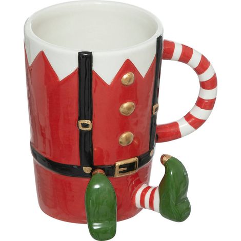 Weihnachtstasse mit Elfenmotiv, 300 ml