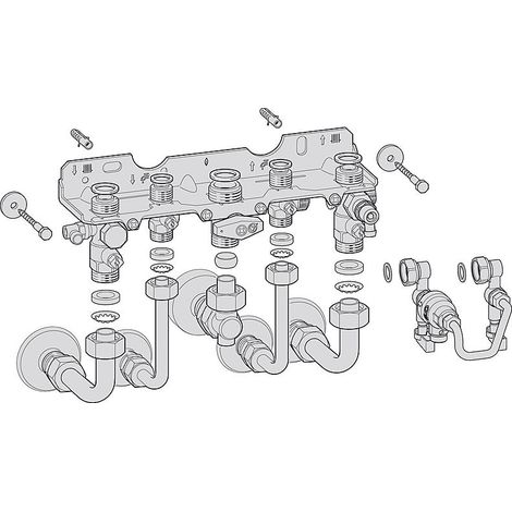 Bosch Montage-Anschlussplatte Nr. 1661 für Kombigeräte, 7738110568 (1/3)