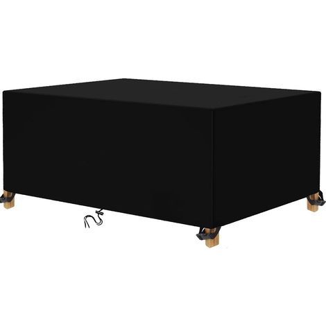 Housse Salon de Jardin 270x180x90cm Housse de Table Jardin Rectangulaire Couverture de Protection Meubles Bâche Salon de Jardin Imperméable Anti-UV 210D Oxford Bache Table Exterieur (1/5)