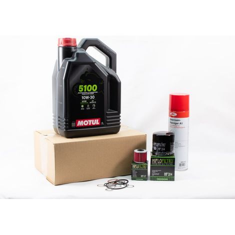 Kit Entretien Vidange Standard pour HONDA NC 750 X DCT de 2014 à 2023 - MOTUL 5100 10W30 4L