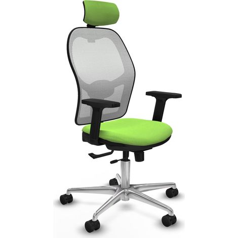 Sedia da ufficio piqueras y crespo Jorquera bianco alluminio (1/2)