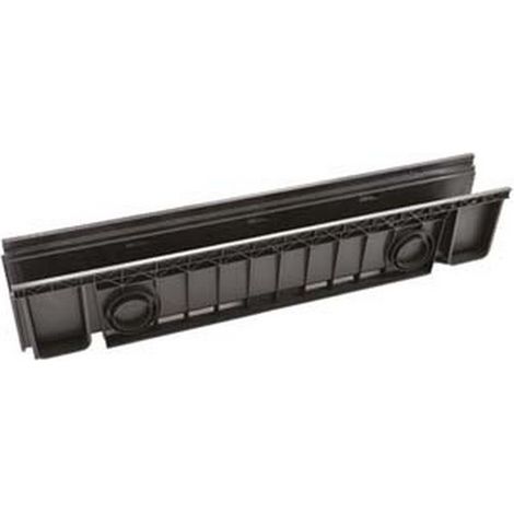 1PZ CANALETTA IN ABS CM.100 NERA - cm.100x13x15h