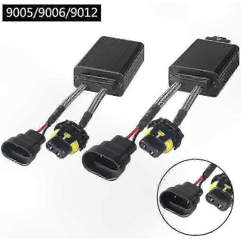 2 Stück Canbus-Widerstände für LED-Scheinwerfer H7 H1 H4 H15 H8 H9 9003 9005 Anti-Flicker-Decoder-Adapter (9005 9006 9012) (1/4)