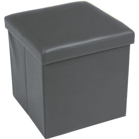POUF CONTENITORE POGGIAPIEDI EDDY UNITO GRIGIO