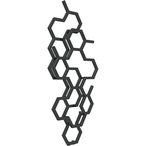 Heizungsbetrieb Heizkörper Schwarz HxL 422mmx711mm - 190 Watt - HEX422/711YPN