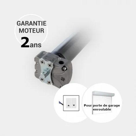 Gefradis – Moteur filaire 50 Nm pour porte de garage enroulable – Axe octogonal 60 mm – Enroulement 12 tours/min – Puissance 244 W