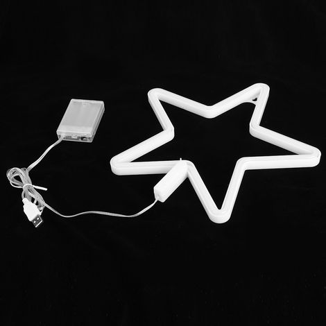 Guirlandes lumineuses LED décoratives, néons étoiles, boîtier de piles USB, éclairage décoratif pour chambre (1/5)