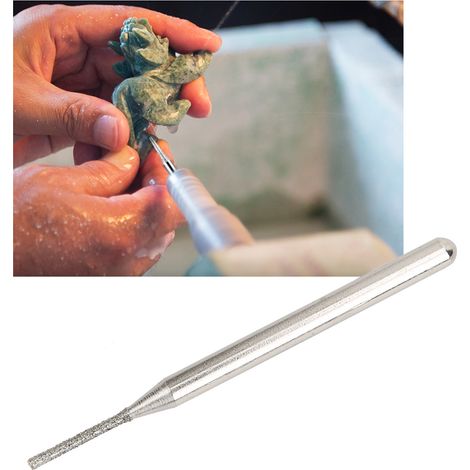 30-teiliges Schleifnadelset, zylindrische Flachkopf-Schleifnadeln, 1 mm, Zubehör für elektrische Schleifmaschinen (1/5)