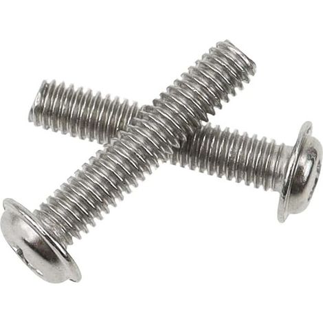 Tornillos de máquina de cabeza plana Phillips M4 x 25, tornillos de cabeza plana Phillips plateados para muebles de puerta de gabinete de cocina, paquete de 100