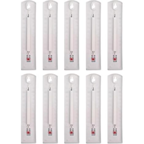 Lot de 10 thermomètres muraux double fonction intérieur/extérieur, précision fiable, conception légère (1/3)