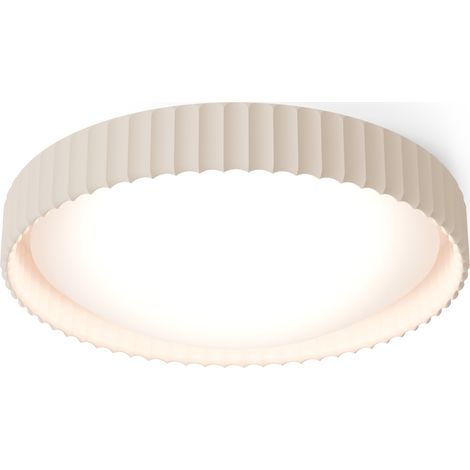 Plafonnier LED en plâtre beige 24W – 1900 lumens – Lumière chaleureuse – Design épuré et léger – Pour espaces modernes – Sulion (1/4)