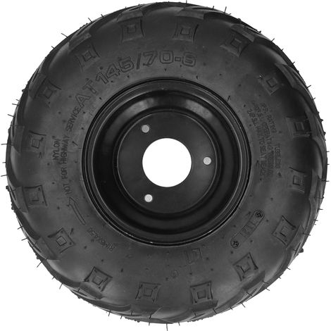 Pneu sans chambre à air 145/70-6 ATV avec jante en caoutchouc de 6 pouces universel pour Go Kart UTV Quad Bike 4 roues