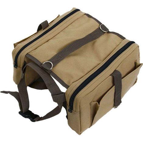 Hunde-Rucksack mit Geschirr und D-Ring, Mini-Tragetasche, Satteltasche