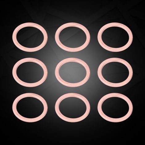 Rondelle plate cuivre massif 280 pièces, 12 tailles assorties, kit joints d'étanchéité avec boîte de rangement (1/5)