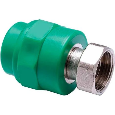 Raccordo Diritto Filettato Con Codolo In Ppr Verde Pn 25 3/4" X Ø 25