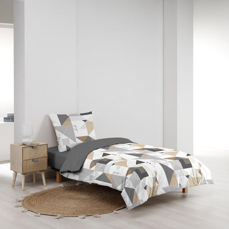 Parure Trigone - Microfibre Imprimée - 200 x 140 cm (1/5)
