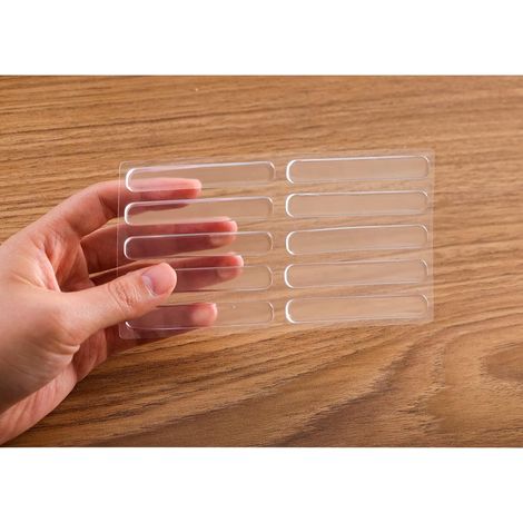 NineClouds Lot de 20 Butoirs pour Portes de Placard, Tampon Caoutchouc Transparent Antidérapant (1/5)