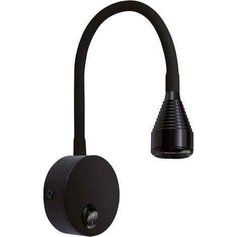 Lampada da parete COB LED POLA 3,5W 4100K IP20 nero (1/2)