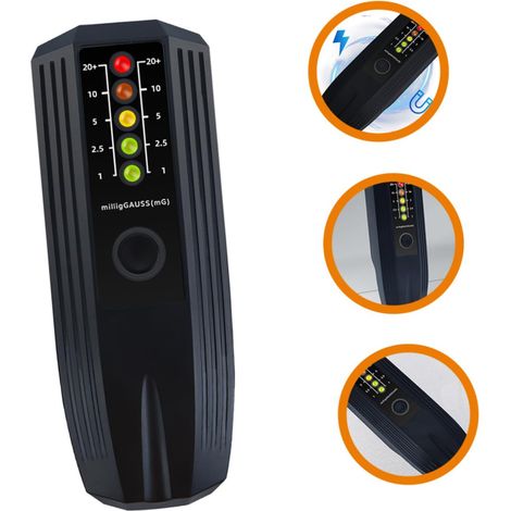 Détecteur De Radiation Électromagnétique Portable Emf Compteur De Champ Magnétique Pour Mesurer Intensité De Rayonnement Outil Pratique Pour Sécurité Domestique (1/5)