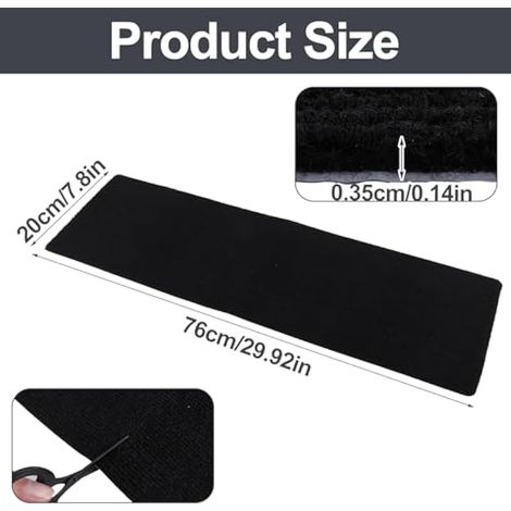 Lot de 15 tapis d'escalier autocollants antidérapants pour marches en bois, adaptés aux animaux domestiques et aux familles, 22 x 70 cm, noir (1/5)