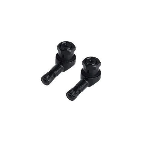 valve de pneu de moto,Rallonge de valve de pneu (2 pièces), adaptateur de rallonge de valve de pneu, bouchon de valve de moto, tige de valve de pneu en alliage d'aluminium, angle de 90°, diamètre 11,3 (1/2)