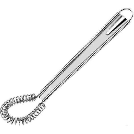 Fouet de cuisine spiralé, cuillère magique, mèche en acier inoxydable, batteur à main, mini mousseur à crème en acier inoxydable (1/4)