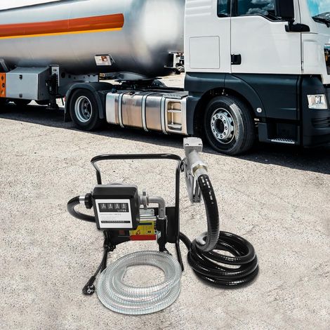 Dieselpumpe Elektrische Kraftstoffpumpe YUNRUX 220V 375W Umfüllpumpe Heizölpumpe Selbstansaugend Ölabsaugpumpe 2400L/H (1/5)