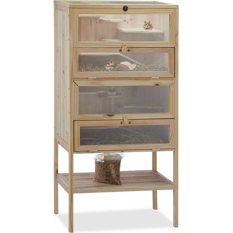 Jaula de madera para hámster