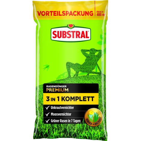 Substral Rasendünger Premium 3in1 Komplett 400 m²