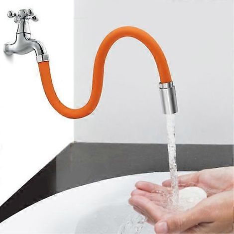 Tuyau d'extension de robinet durable et pratique pour lavabo, économe en eau, tube d'extension pour robinet domestique 30 cm ( ) (1/5)