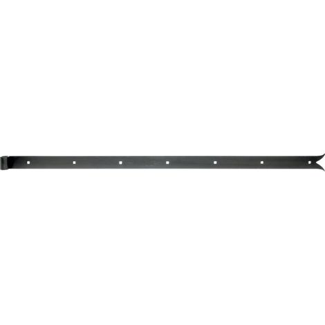 4 pentures queue de carpe acier brut noir 1000mmx40mm Ø16 (1/2)