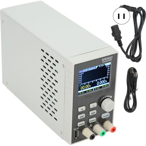 Alimentation DC 150W-300W à canal unique, source numérique pour réparation de smartphones et ordinateurs portables, prise US 100-120V, modèle SPE3102, bloc secteur ajustable. (1/5)
