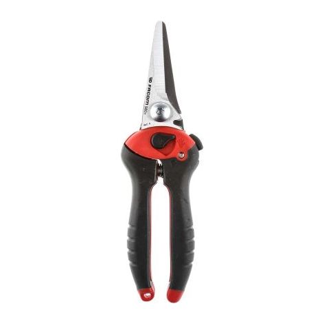 Facom – Cisaille à tôle coupe tout lame droite – Longueur de lame 36mm – Système de blocage – Tranchant cranté pour coupe précise (1/5)