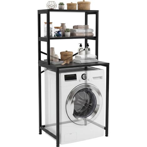 Étagère pour lave-linge Torbay Noir (1/5)