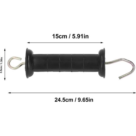 pezzi maniglia per recinzione elettrica isolata con gancio in metallo accessori per recinzione elettrica forniture per pascolo agricolo (1/4)