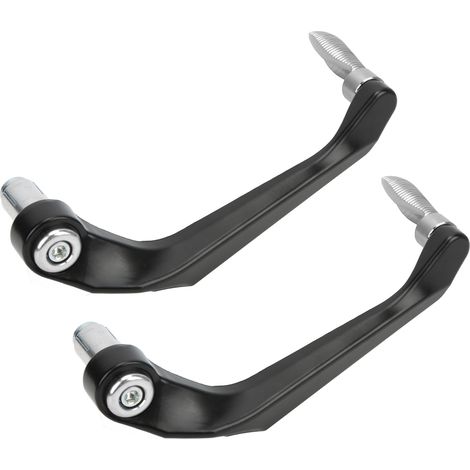 2-teiliges Motorradset, bestehend aus Bremsabdeckung, Kupplungsabdeckung und Lenkerabdeckung aus silberner Aluminiumlegierung. (1/5)