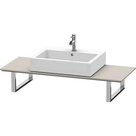 Console Duravit X-Large Console per lavabo top-mounted, 010C, con un ritaglio, per versione pre-wall, profondità 480 mm, Colore (anteriore/corpo): Terra Opaco - XL010C01414