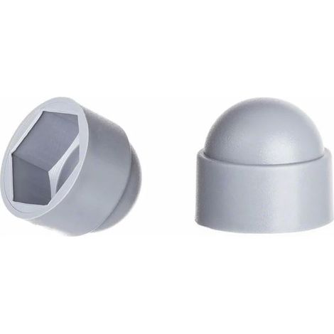 (Gris)Cache-écrous M10 pour clé de 17, 100 pcs. (1/3)