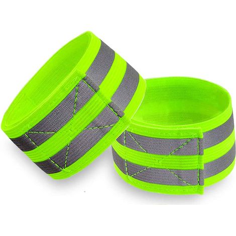 Bandes réfléchissantes pour poignet, bras, cheville, jambe. Équipement réfléchissant haute visibilité pour la marche nocturne, le vélo et la course à pied. Bandes de sécurité réfléchissantes. Très gra (1/5)