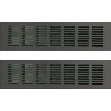 Rechteckiges Lüftungsgitter, rechteckige Luftauslassöffnung, Luftauslass, rechteckiges Lüftungsgitter, rechteckige Luftauslassöffnung für optimale Belüftung 80 x 300 mm 2 Stück