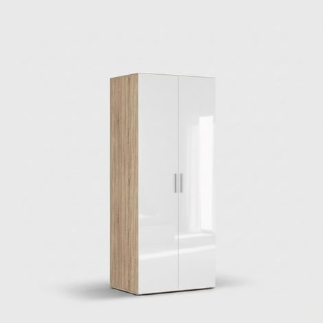 Kleiderschrank mit 2 Türen, Regalböden und Kleiderstange Flex (1/5)
