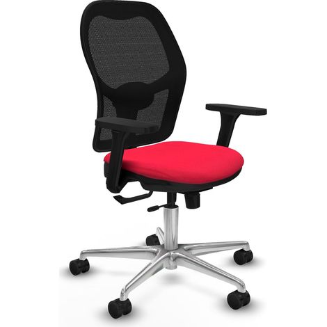 Chaise piqueras y crespo Jorquera noir accoudoirs réglables support lombaire (1/2)