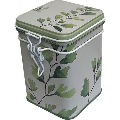 Petite boite ginkgo pour le thé contenance 150 gr (1/2)