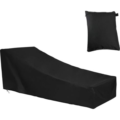 Funda impermeable para tumbona de jardín, fabricada con tejido Oxford 210D de alta calidad, resistente a desgarros, decoloración y rayos UV. (1/5)